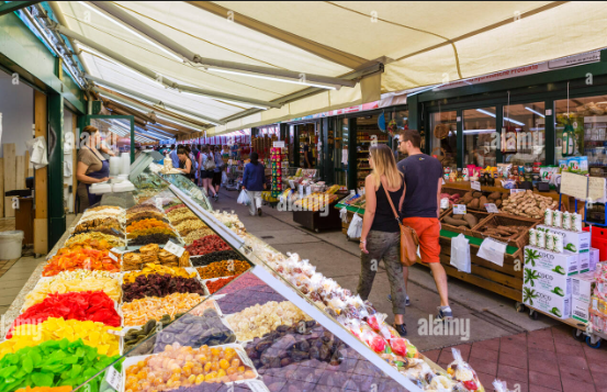 Naschmarkt Vienne restaurants accessibles PMR