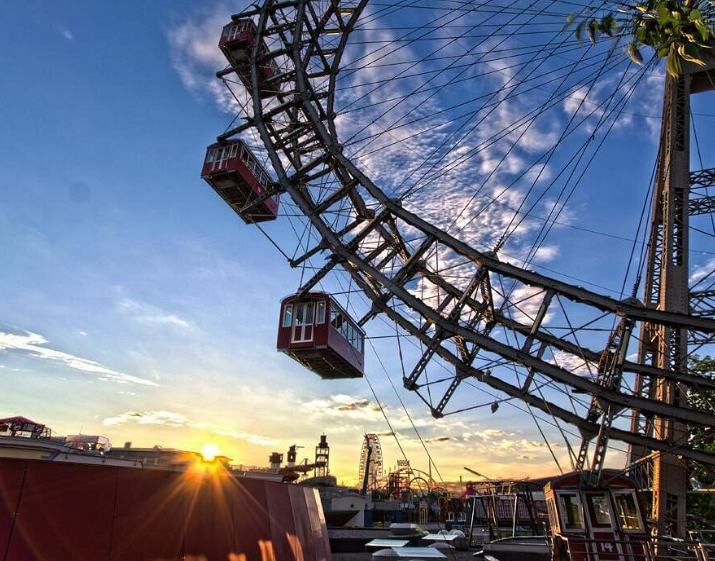 Prater Vienne, grande roue et parc accessible PMR
